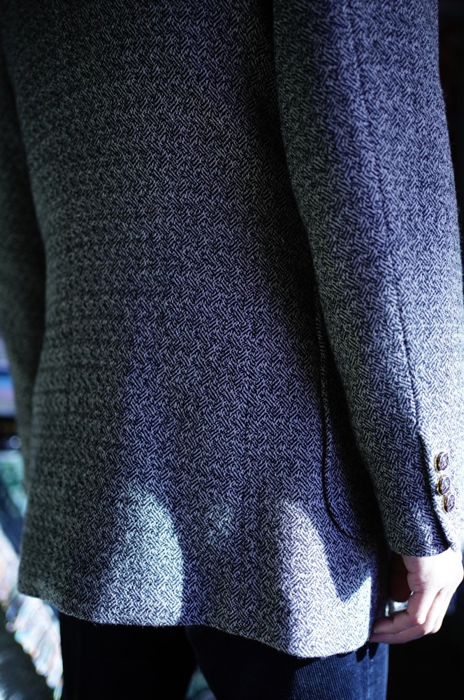 ULTERIOR for MANHOLE Wool silk tweed coa | bliss-spafizioterapi.com
